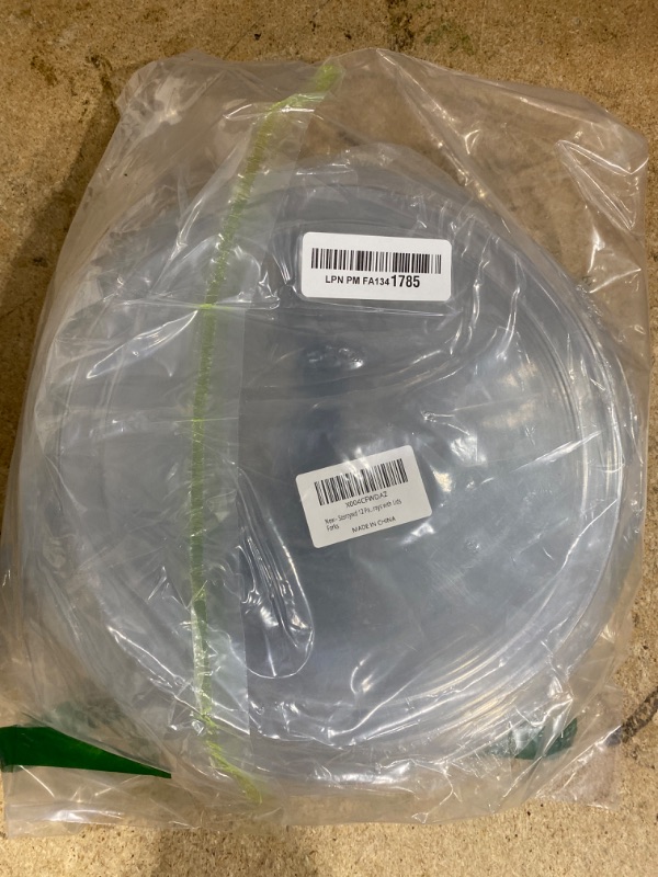 Photo 1 of 12 Pack Plastic Appetizer Trays with Lids,6 Compartment Serving Platters Tray with 100 Pcs Forks,Disposable 10 Inch Clear Round Fruit Storage Container for Snack,Food,Vegetable,Party Buffet Favors