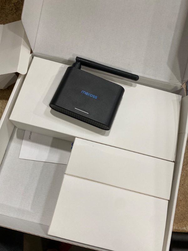 View 2 of ***charging port is broken***parts only***meross Smart Garage Door Opener Remote with External Antenna, Up to 3 Single Doors, Compatible with Apple HomeKit, Amazon Alexa, Google Assistant, SmartThings, App Control, No Hub Needed
