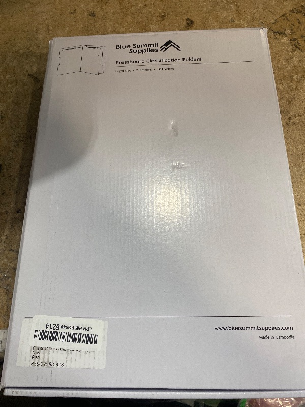Photo 1 of 10 Legal Size Classification Folders - 2 Divider - 2 Inch Tyvek Expansions - Durable 2 Prongs Designed to Organize Standard Law Client Files, Office Reports - Legal Size, 10 Folders (Red)