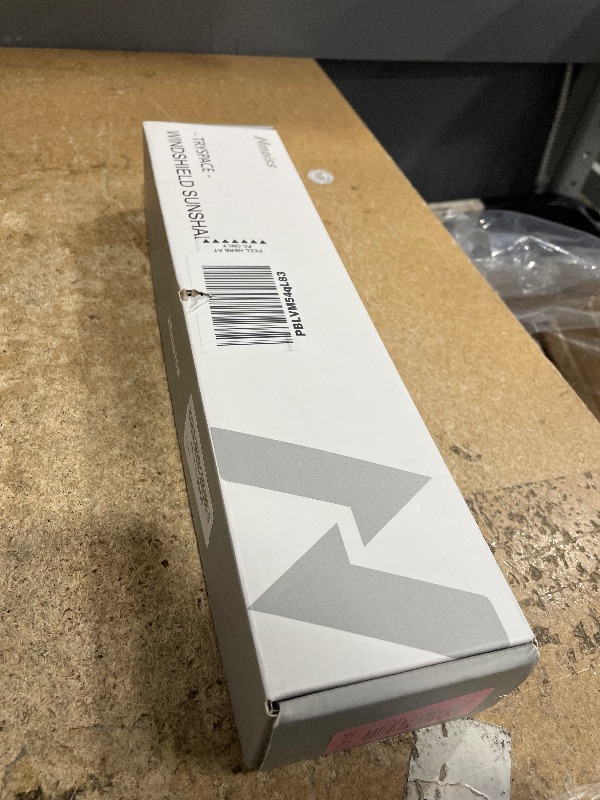 Photo 1 of [2025 Upgrade] Nmoiss Windshield Sun Shade Umbrella - [Vinyl Coating Heat Shield] Protect Car from Sun Rays & Heat Damage Keep Cool and Protect Interior, Spring Structure Edge Medium 56" L x 31" W