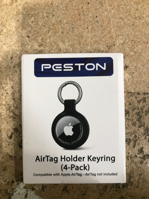 Photo 1 of [4-Pack] Case for Apple AirTag Holder Keychain – IPX6 Waterproof, Anti-Lost, Scratch-Resistant Case for Air Tag – for Keys, Pets, Luggage