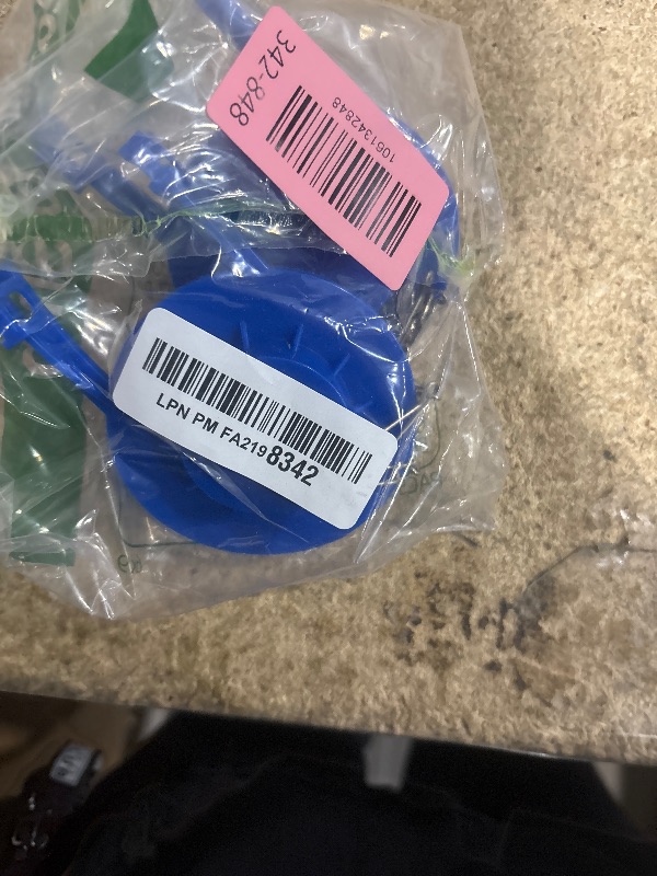 Photo 1 of 2-Pack Universal 2" Toilet Flapper Replacement Kit - Durable Rubber & Stainless Steel Chain (Blue)