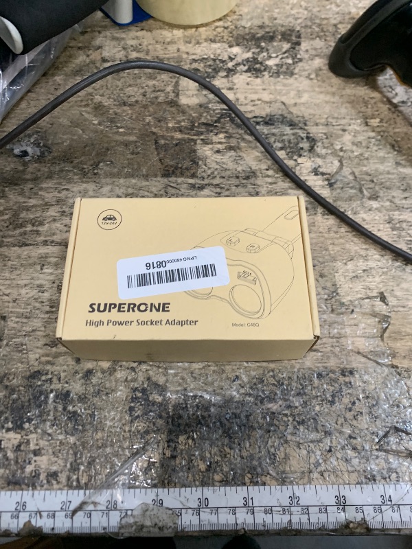 Photo 1 of [2025 Upgraded] Cigarette Lighter Splitter, SUPERONE 180W 2-Socket Cigarette Lighter Adapter with Dual QC3.0 and 20W PD USB C Car Charger Splitter for GPS/Dash Cam/Laptop/iPad/iPhone 17/16/15/14/13/12