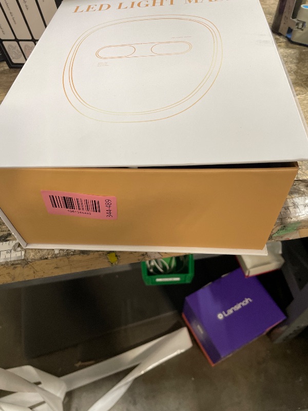 Photo 1 of *** MASK ONLY *** LED Face Mask Light Therapy, Red Light Therapy for Face, 4 Modes with Red, Blue, Near-infrared and Dual Red & Blue Lights for Anti-Aging, Reduce Acne and Blemish Repair, 256 LEDs, Rechargeable Remote