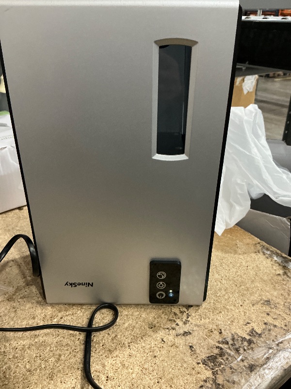 View 3 of ** FOR PARTS ONLY **
NineSky Dehumidifier,98 OZ Dehumidifiers for Home,(1100 sq.ft) Dehumidifiers for Basement Bathroom Bedroom with Auto Shut Off, Switchable 7 Colors Light(Gray)