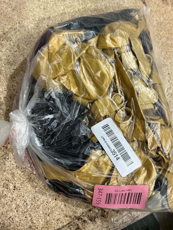 Photo 1 of  Black and Gold Balloon Arch Kit, Explosion Star Black and Metallic Gold BalloonsInch Balloons for Birthday Anniversary Retirement Wedding Graduation New Year Decorations