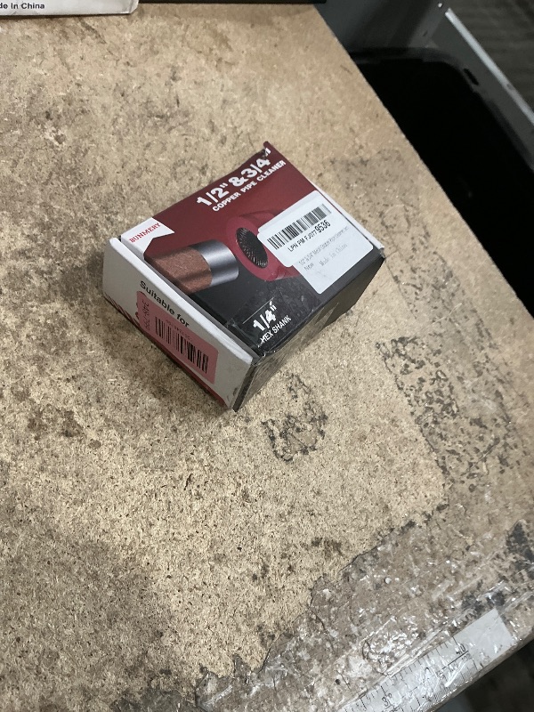 Photo 1 of 1/2" & 3/4" Copper Pipe Cleaner Set for Drill, with 1/4" Hex Shank & 6 Brush Blades & 2 Pipe Cleaning Brush, Plumbing Tools for Removing Rust, Stains & Paint from Copper & Metal Pipes, Red