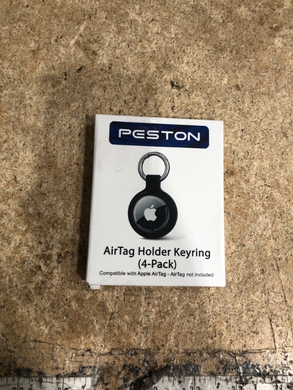 Photo 1 of [4-Pack] Case for Apple AirTag Holder Keychain – IPX6 Waterproof, Anti-Lost, Scratch-Resistant Case for Air Tag – for Keys, Pets, Luggage