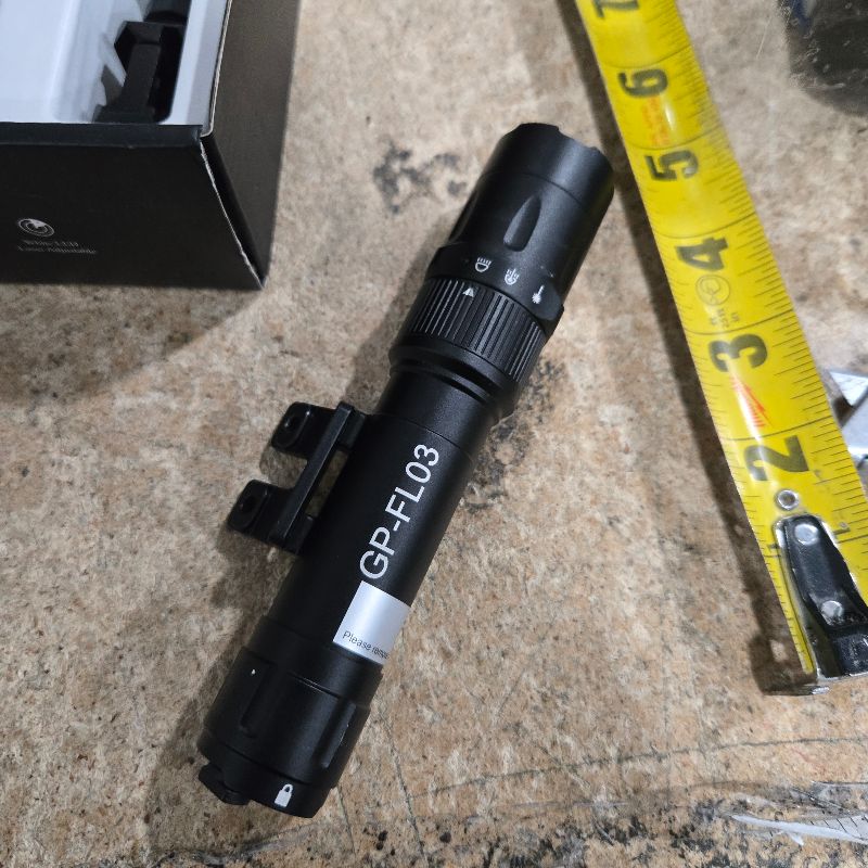 Photo 1 of 3000 Lumen Aluminum Tactical Flashlight with Laser Combo, Picatinny/MLOK Rifle Light, Magnetic Charging & Remote Switch | 2.5H Runtime, IPX7 Waterproof, 500m Beam for AR-15, Hunting, Home Defense