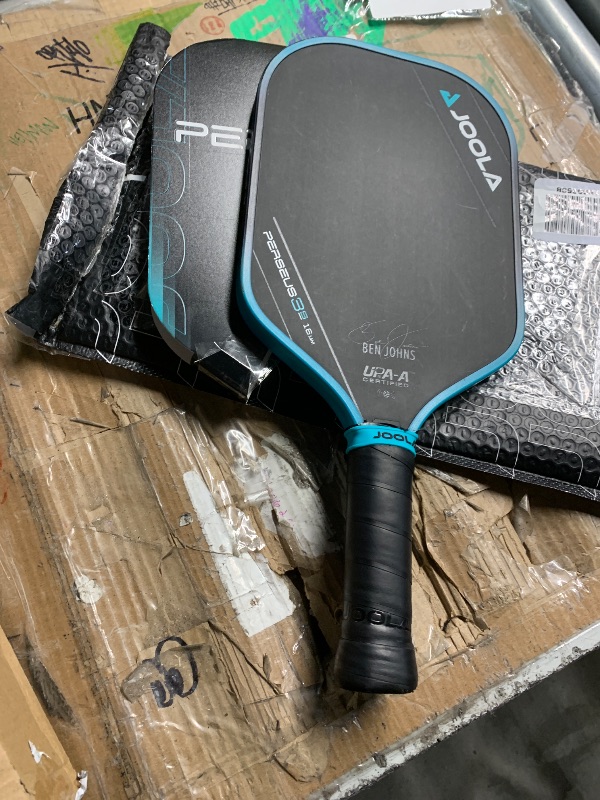 Photo 1 of ***(USED/ MINOR DAMAGE)***JOOLA Ben Johns Perseus 3S 16mm Pickleball Paddle w/Propulsion Core - Charged Carbon Surface Technology. UPA Approved - Elongated Body Shape w/Large Sweet Spot. NFC Chip Enabeled & UPA-A Certified.