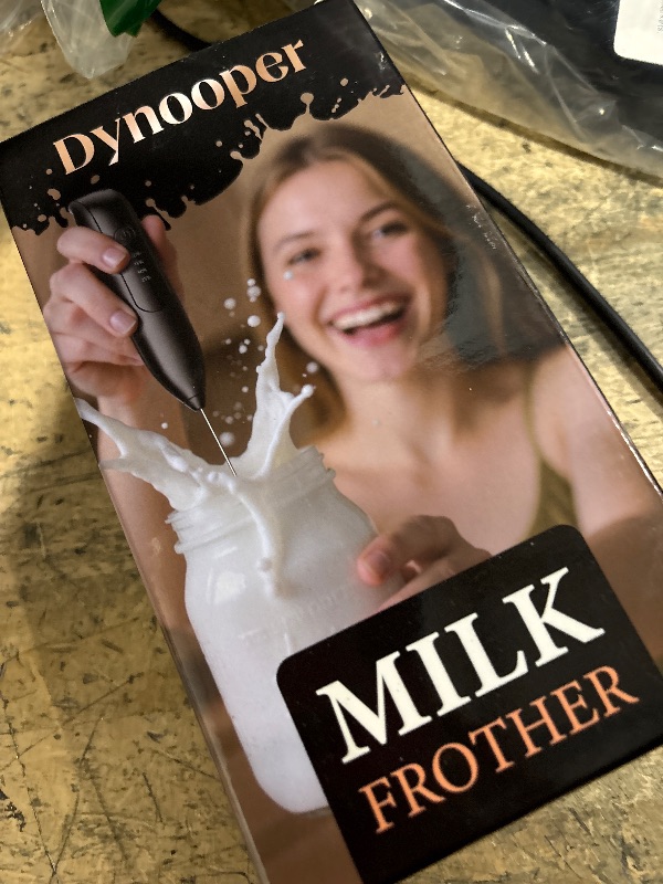 Photo 1 of ***MISSING ATTACHMENTS ***Dynooper Electric Milk Frother Handheld: Rechargeable 3 in 1 - LED Digital Display with 3 Speeds Portable Stainless Steel Drink Foam Mixer for Milk Coffee, Lattes - Starlight Black