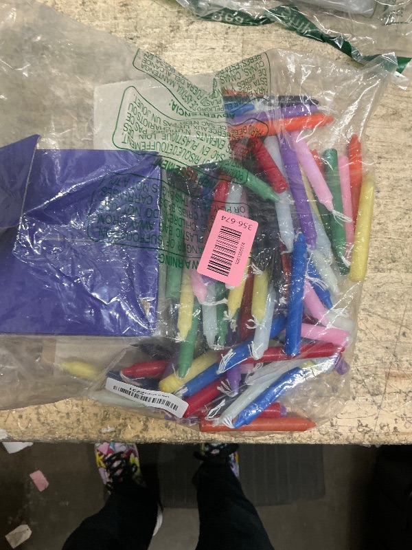 Photo 1 of 100 Pack 4 Inch Spell Candles, Colored Taper Candles for Rituals, Birthday, Decoration, 10 Vibrant Colors, Unscented Mini Bulk Candles for Chime, Wicca, Altar, Magic, Witchcraft Supplies