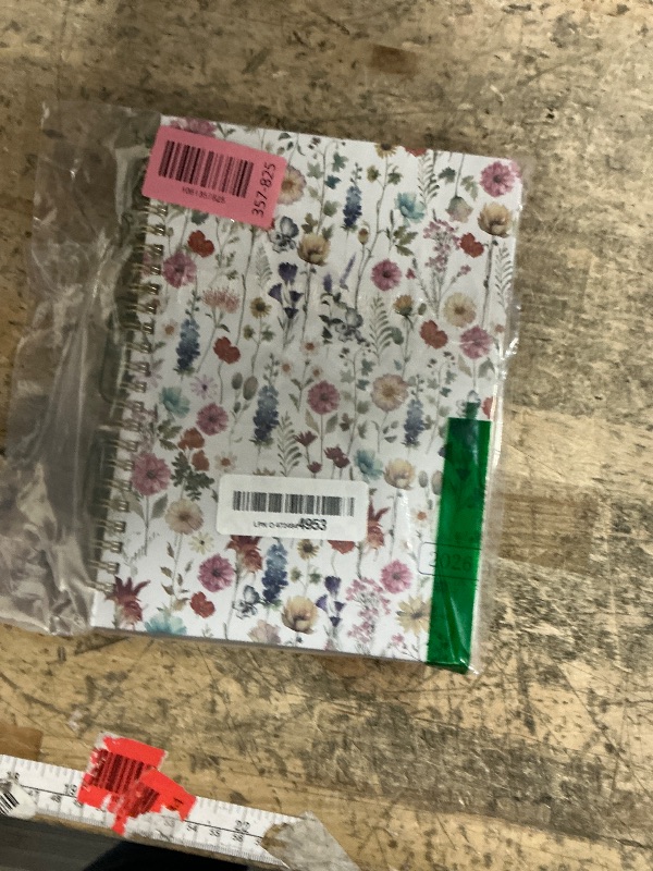 Photo 1 of 2026 Planner, Weekly and Monthly Calendar Planner for Women, Jan 2026 - Dec 2026, Hardcover Planning Agenda Book with Tabs, Spiral Bound, Inner Pocket, Perfect for School Office Supplies, 6.3" x 8.5" - Wildflowers