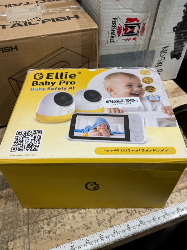 Photo 1 of Ellie Pro Baby Monitor with 2 Cameras,5'' IPS 2K UHD Resolution,6000mAh Battery, Remote Pan-Tilt-5X Zoom, 2-Way Talk,No WiFi, Night Vision, Virtual Fence and 1000ft Range