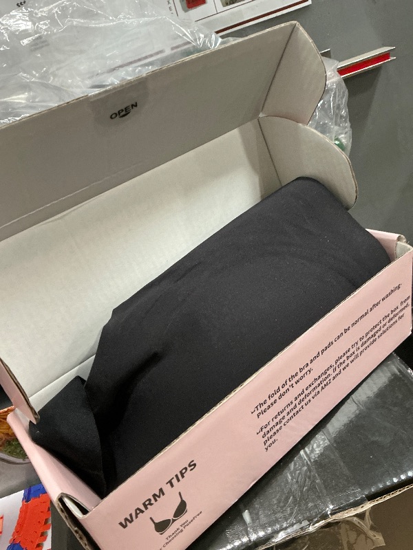 Photo 1 of PoseFree Wireless Bras for Women Full Coverage Bra Full Support and Lift No Underwire Back Smoothing Bralette Everyday Bra (Black,XL)