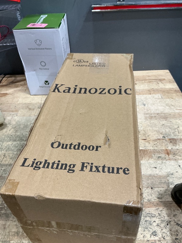 Photo 1 of **SMALLER IN PERSON **** Kainozoic Outdoor Post Lights Fixture Anti-Rust Lamp Post Light Fixture Waterproof Exterior Pole Light Outside Pole Lighting for Yard Pathway Driveway Fence