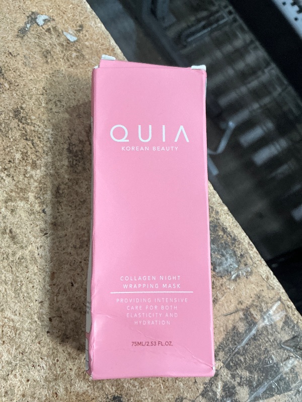 Photo 1 of EXP 09/20/2028
QUIA Collagen Wrapping Mask 75ml - Clinical +92% Firmer Appearance - Overnight Glass Skin Peel Off - Korean Skincare - All Skin Types - Better Than Sheet Masks