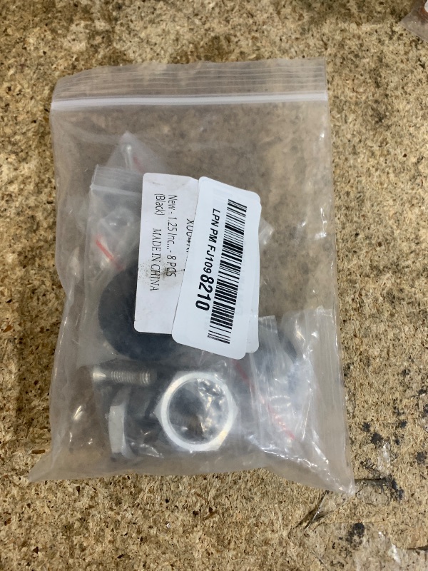 Photo 1 of 1.25 Inch Universal Stainless Steel Vehicle Hood Pins, Universal Bumper Quick Release Clips for Car, Push Button License Plate Lock - 8 PCS (Black)