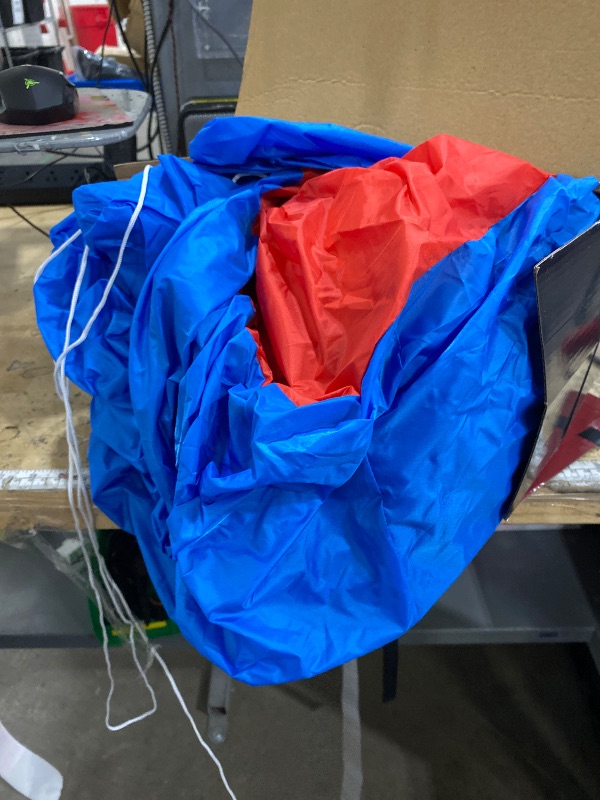 Photo 1 of 12FT Christmas Outdoor Inflatables - Giant Inflatable Hot Air Balloon Santa with Built-in Colorful Rotating LED Lights Christmas Blow Up Yard Decorations for Garden Lawn Party Xmas Decor