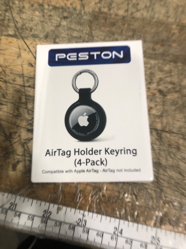 Photo 1 of [4-Pack] Case for Apple AirTag Holder Keychain – IPX6 Waterproof, Anti-Lost, Scratch-Resistant Case for Air Tag – for Keys, Pets, Luggage