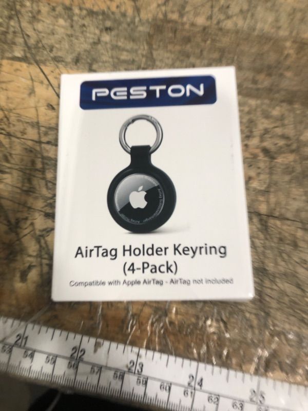 Photo 1 of [4-Pack] Case for Apple AirTag Holder Keychain – IPX6 Waterproof, Anti-Lost, Scratch-Resistant Case for Air Tag – for Keys, Pets, Luggage
