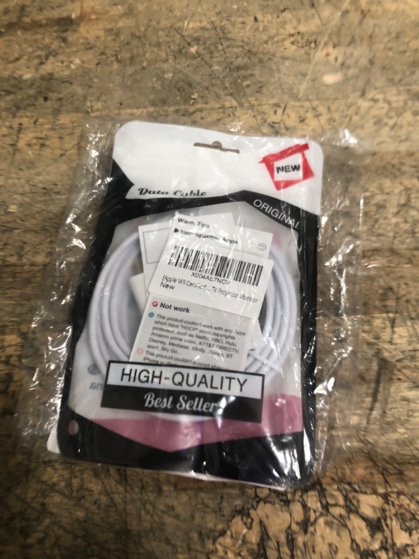 Photo 1 of [Apple MFi Certified] Apple Lightning to HDMI Cable Adapter for iPhone to TV, 1080P Digital AV Adapter Sync Screen Connector Compatible for iPhone 14 13 12 11 Pro Max XS XR X 8 to TV Projector Monitor