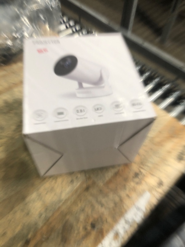 Photo 1 of ?Electric Focus?Mini Projector, Projector 4K 1080P Support, 260 ANSI Lumens Projector with Wifi and Bluetooth, Upgrade Smart Proyector, 5w Speaker, Auto Keystone Correction 35"-130" Screen HY300 Plus