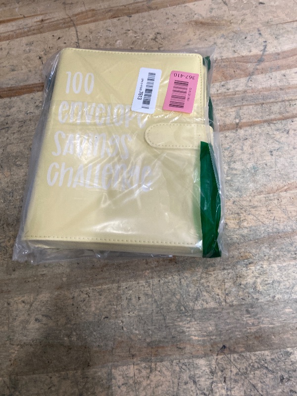 Photo 1 of 100 Envelopes Money Saving Challenge, 100 Envelope Challenge Binder, Easy and Fun Way to Save $5,050, Savings Challenges Budget Book Binder with Cash Envelopes for Office,Home,School (Yellow)