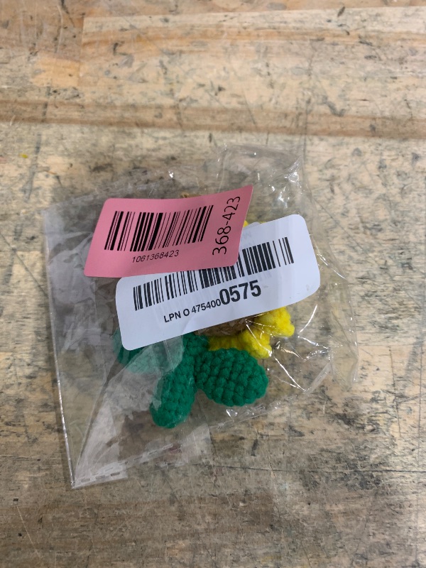 Photo 1 of *MISSING EYE* MyfavoriteK Handmade Crochet Sunflower Keychain for Women Girls, Handbag Purse Charm Cute Key Chain for Car Keys Smiley Gift (Sunflower)