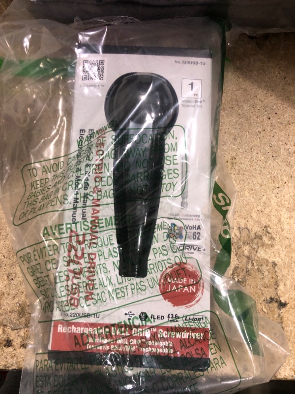 Photo 1 of (USA Official) VESSEL e-ASSIST Screwdriver | Higher-Torque Model made in Japan No.220USB1U