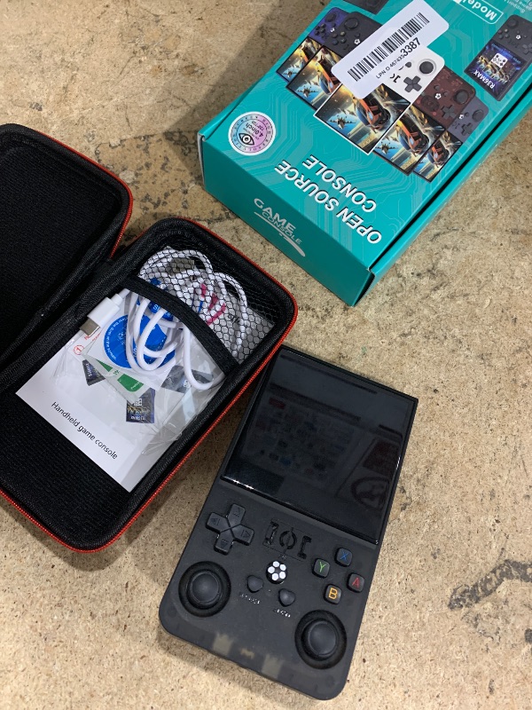 Photo 1 of *FOR PARTS ONLY* R36MAX Retro Gaming Console, 4.0 Inch Handheld Game Console with 64GB Classic Video Games Inchluded,Support 30+ Simulators,Hand Held Game Console for Christmas (Black)