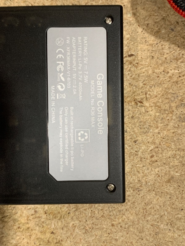 Photo 1 of *FOR PARTS ONLY* R36MAX Retro Gaming Console, 4.0 Inch Handheld Game Console with 64GB Classic Video Games Inchluded,Support 30+ Simulators,Hand Held Game Console for Christmas (Black)