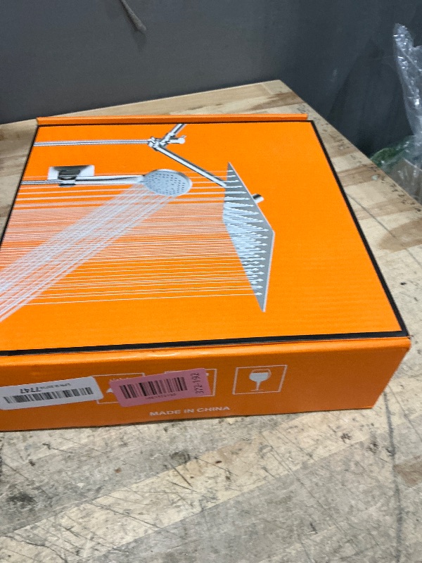 Photo 1 of 10 inch Rainfall Shower Head Combo Stainless Steel, THE FIRST WATERFALL mode, 10 Inch Rain Shower Head with Handheld 6 Spray Modes High Pressure, Overhead Shower Adjustable Extension Arm,Chrome