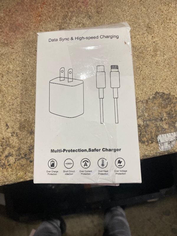 Photo 1 of 10Foot Fast iPhone Charging Cable,3-Pack Super Fast i Phone Charger USB C Charging Block Wall Charger PD Adapter with 10FT Type C to Lightning Cable Cord for iPhone 14/13/12/11ProMax/XS Max/XS/XR/8/SE