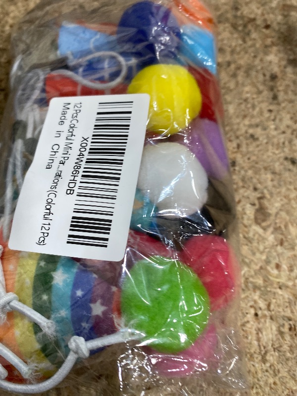 Photo 1 of 12 Pcs Colorful Mini Party Hats for Stuffed Animals, Birthday Party Felt Cone Hat for Cat Dolls Dog Rabbit Puppies Birthday Party Decorations (Colorful 12 Pcs)