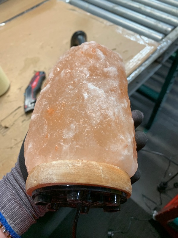 Photo 1 of ***NONFUNCTIONAL (DOES NOT TURN ON)***
WBM Salt Lamp - USB Himalayan Salt Lamp with Touch Dimmer Control, Natural Pink Crystal, 5-7 lbs, Wooden Base, LED Bulb, Room Decor, Home Decor, Relaxation, Ambiance, Gift