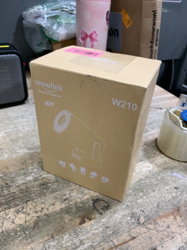 Photo 1 of [Built-in Apps & 2026 Upgraded] Mini Projector with WiFi 6 and Bluetooth 5.4 Support 4K 1080P Auto Keystone 180° Rotatable Projector Portable Compatibile with HDMI/TV Stick/Memory Stick/Laptop, White