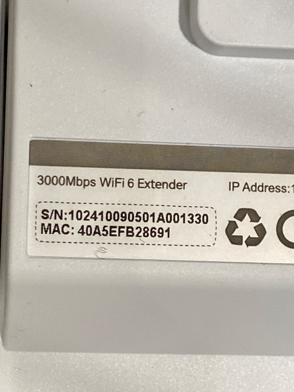 Photo 1 of 2026 WiFi 6 Extender Signal Booster, Longest Range up to 19980 sq.ft for Home, AX3000 Dual Band WiFi Repeater, Wireless Internet Extender with Gigabit Ethernet Port, 10X Faster Access Point, Onemesh