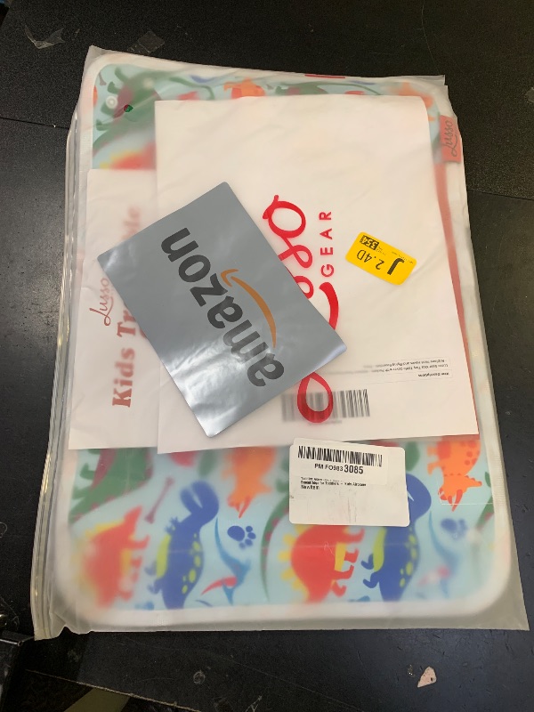 Photo 1 of Lusso Gear Kids Airplane Tray Table Cover - Storage Pockets for Toddler Toys & Snacks - Kids Travel Essentials & Organizer - Portable Fit for Most Airplane Trays - Dinos