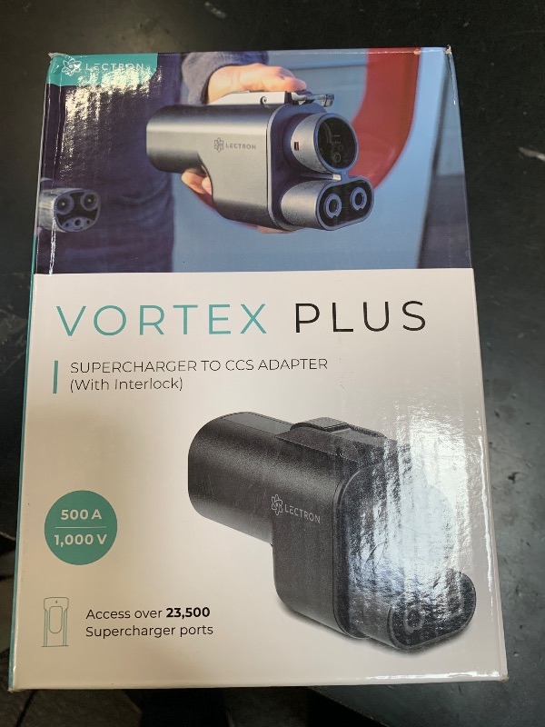 Photo 1 of Lectron NACS to CCS Electric Vehicle Adapter with Interlock - (500A/1,000V) - Compatible with Tesla Superchargers - CCS1 EV Fast Charging with Vortex Plus [Check Automaker for Compatibility] - UL 2252