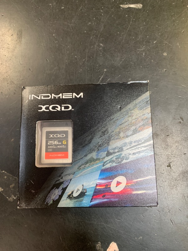 Photo 1 of INDMEM XQD 256GB Memory Card, 5X Tough MLC XQD Flash Memory Card High Speed G Series| Max Read 440MB/s, Max Write 400MB/s