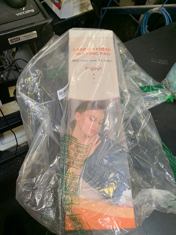 Photo 1 of High-Heat Boost & Rapid Heat Up XL Heating Pad 40"x20" for Back/Neck/Shoulder Pain Relief, Full Body Electric Pad for Period Cramps/Sore Muscles, Deep Moist Heat (Summer Night Grey, 40"x20")