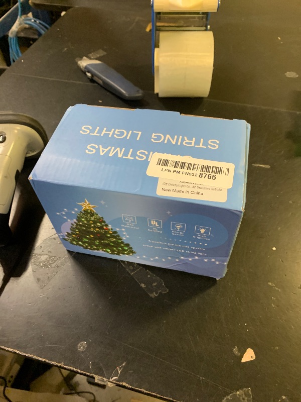 Photo 1 of 100ft Christmas Lights Outdoor Waterproof, 300 LED String Lights for Bedroom Clear Wire with 8 Modes, Plug in Twinkle Fairy String Light for Indoor Outdoor Home Party Garden Decorations, Multicolor