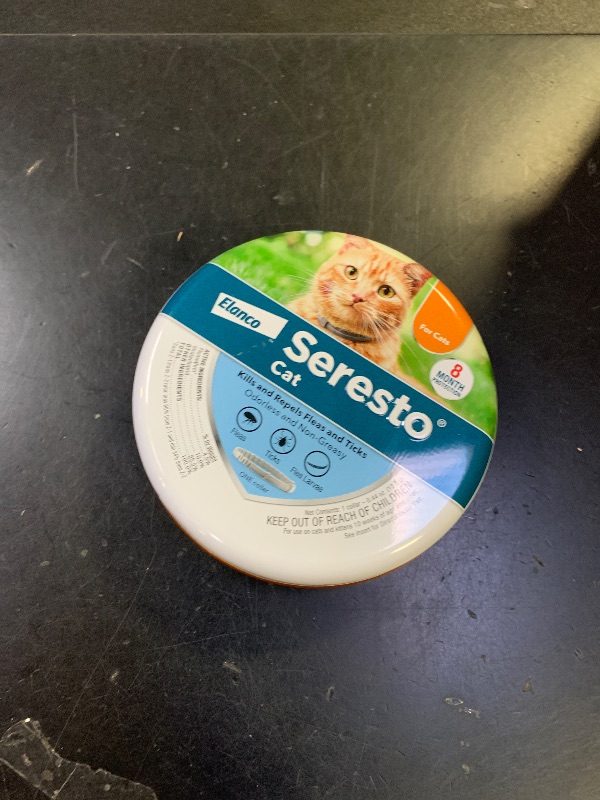 Photo 1 of Seresto Cat Vet-Recommended Flea & Tick Treatment & Prevention Collar for Cats | 8 Months Protection
