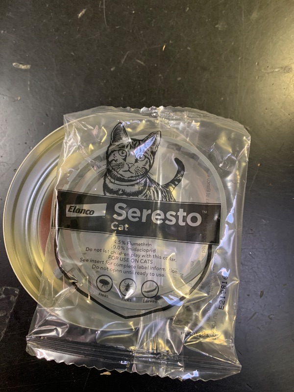 Photo 1 of Seresto Cat Vet-Recommended Flea & Tick Treatment & Prevention Collar for Cats | 8 Months Protection
