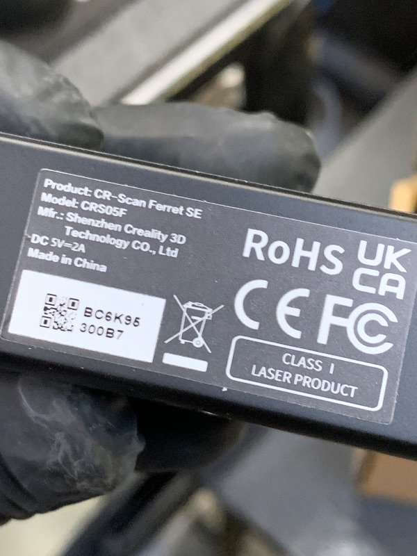 Photo 1 of Creality CR-Ferret SE 3D Scanner Desktop Fast 0.1 Mm High Accuracy Flexible Scanning Range Anti-Shake 24-Bit Full-Color Scanning for Black Metal Non-Reflective Objects Mac Windows