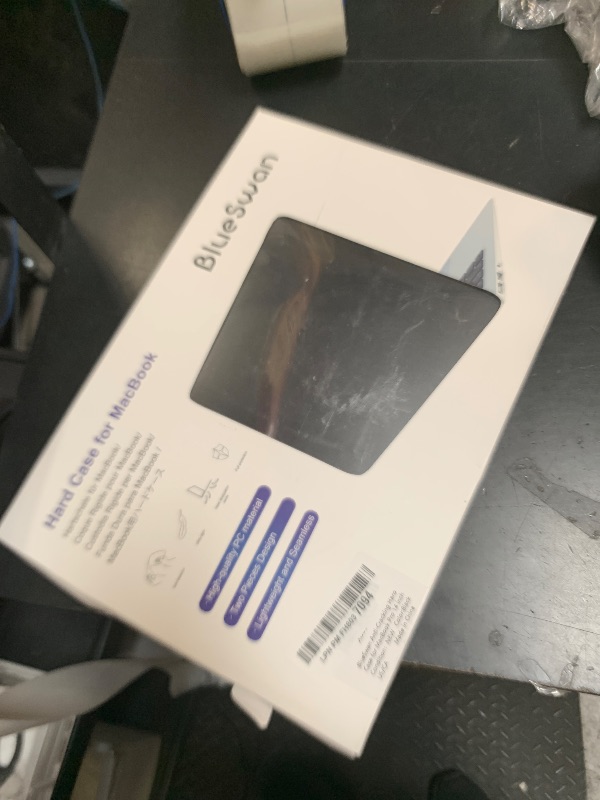 Photo 1 of BlueSwan Anti-Cracking Hard Shell Case Compatible with MacBook Pro 14-inch M5 2026 2025-2021 Release M4 M3 M2 M1 Pro/Max Chip, Anti-Fingerprint Soft TPU Bumper, Frosted Black