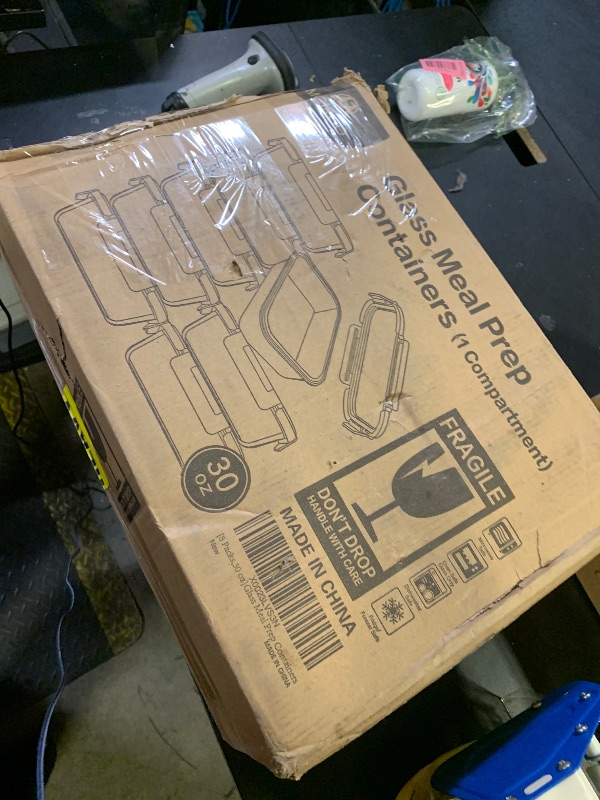 Photo 1 of [8-Pack,30 oz]Glass Meal Prep Containers,Glass Food Storage Containers,Airtight lunch Containers with Lids, Microwave, Oven, Freezer and Dishwasher