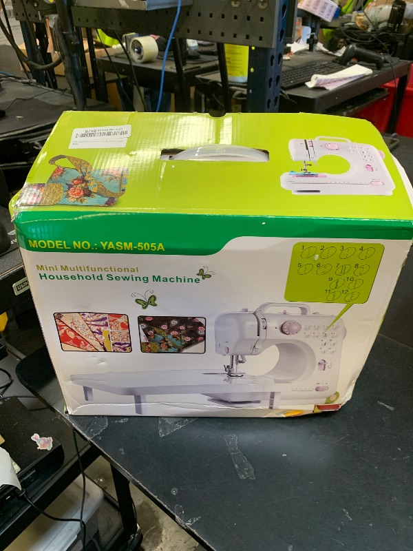 Photo 1 of Sewing Machine for Beginners,Portable Sewing Machine with 12 Built-in Stitches,2 Speed(High-Low Speeds),2 Power Supply Method