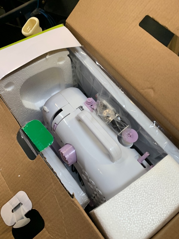 Photo 1 of Sewing Machine for Beginners,Portable Sewing Machine with 12 Built-in Stitches,2 Speed(High-Low Speeds),2 Power Supply Method